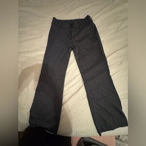 Black Pinstripe Pants